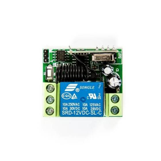 12V 1 Kanal Röle Modülü 315Mhz Kablosuz Uzaktan Kumanda 2 Butonlu - 10