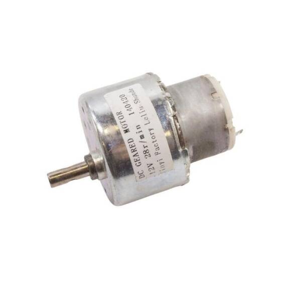 12V 28Rpm 47mm Redüktörlü Dc Motor - 1