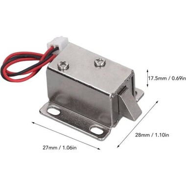 12V DC 0-8A 9-6W Elektromanyetik Kilit Aşağıya Doğru - 2