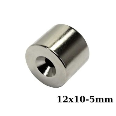 12X10-5mm Havşa Delikli Neodyum Güçlü Mıknatıs - Neodim Magnet - Görsu Elektronik