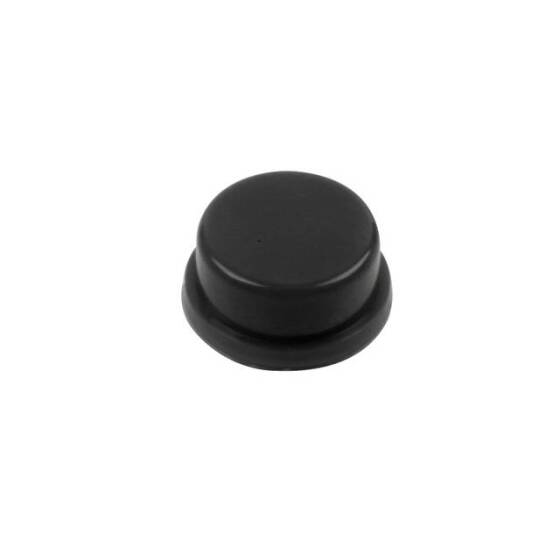 12x12x7.3mm Kare Anahtar için Yuvarlak Kapak Siyah - 2