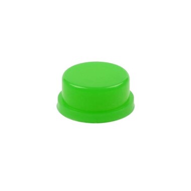 12x12x7.3mm Kare Anahtar için Yuvarlak Kapak Yeşil - 4