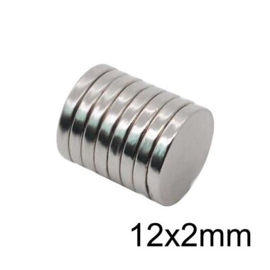 12X2mm Neodyum Güçlü Mıknatıs - Neodim Magnet - Görsu Elektronik