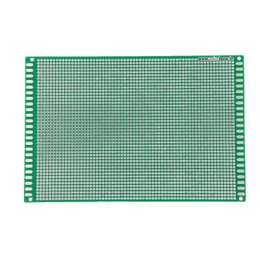 12x8cm Çift Yüzlü Delikli Pertinaks - Prototip PCB - 1