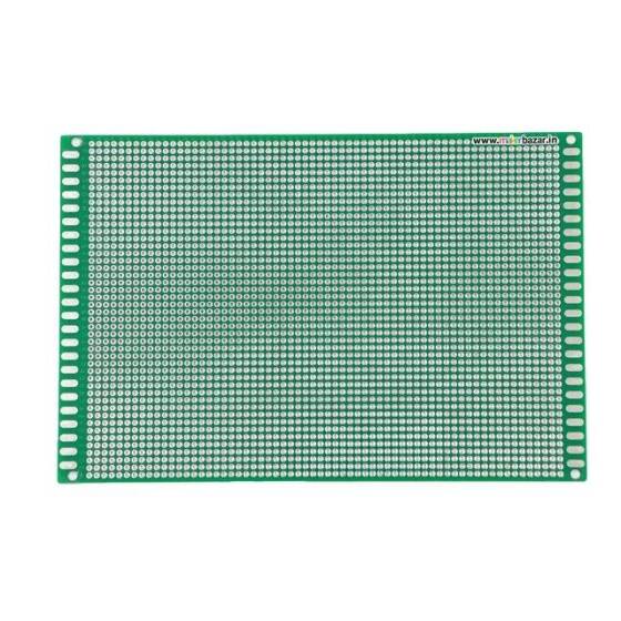 12x8cm Çift Yüzlü Delikli Pertinaks - Prototip PCB - 1