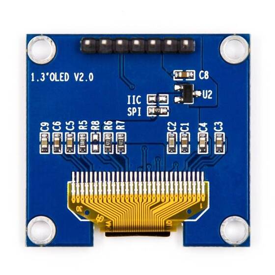 1.3 inç SPI OLED LCD Modül + CS Pin 7 Pin Beyaz SH1106 Çip (GND VCC) - 7