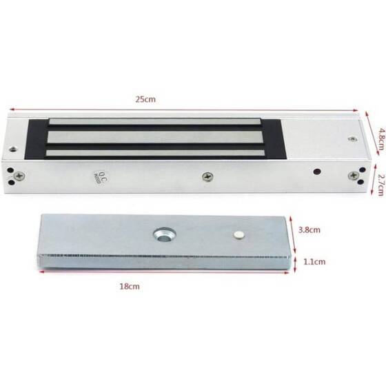 130KG 12V DC/500-600MA Elektromanyetik Kilit - 2