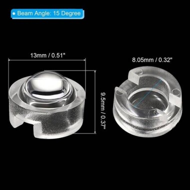 13mm POWER LED Boncuk Lensi 15 Derece - 2