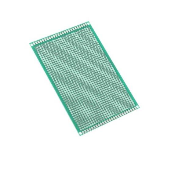 13x25cm Tek Yüzlü Delikli Pertinaks - Prototip PCB - 1