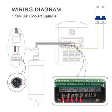 1.5KW Spindle Motoru - Hava Soğutmalı - 4