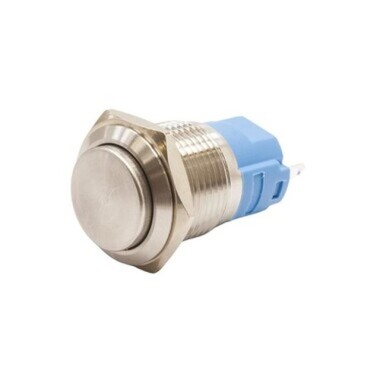 16A-G1 16mm Çıkık Yaylı Metal Buton - Görsu Elektronik