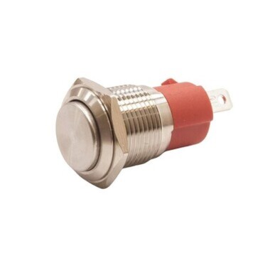 16D-G1 16mm Çıkık Yaylı Metal Buton - Görsu Elektronik