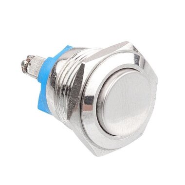 16G-G0 16mm Çıkık Yaylı Metal Buton - WDELE