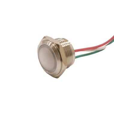 16L-P1/RG+ 16mm 12-24V Kablolu Metal Sinyal Lambası - 2 Renk Anot - Görsu Elektronik