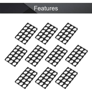 18.4mm Delik Çaplı Yanmaz 3x5 15'li 18650 Pil Tutucu - 4