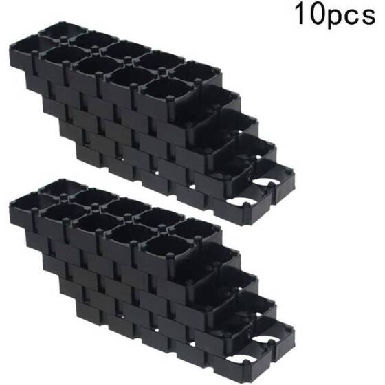 18.5mm Delik Çaplı 2x5 10'lu 18650 Pil Tutucu - 4