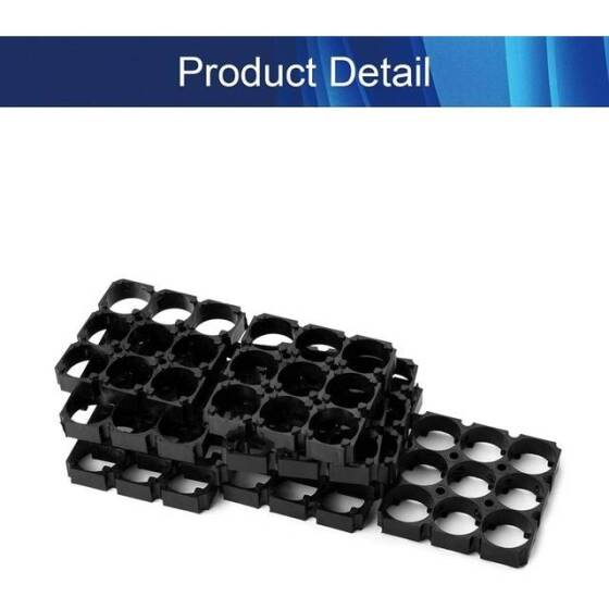 18.5mm Delik Çaplı 3x3 9'lu 18650 Pil Tutucu - 5