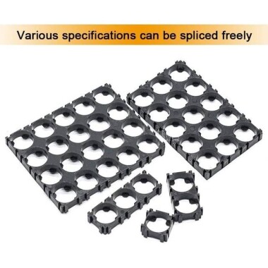 18.5mm Delik Çaplı 3x4 12'li 18650 Pil Tutucu - 5