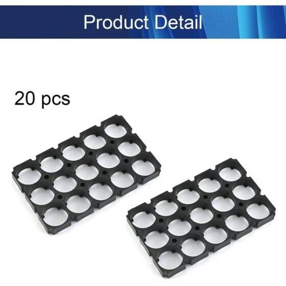 18.5mm Delik Çaplı 3x5 15'li 18650 Pil Tutucu - 5