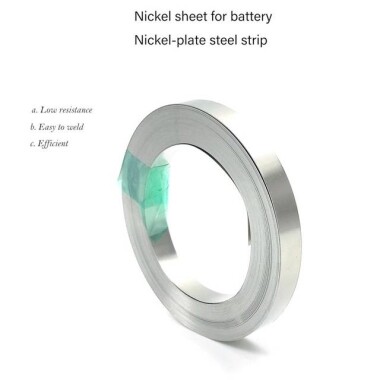 18650 Pil Paketi Kaynağı İçin 0-12x15mmx10M Nikel Kaplama Çelik Şerit - 2