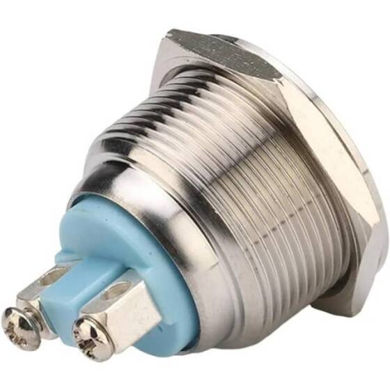 19mm 220V Sarı LED Metal Sinyal Lambası - Metal İndicator Light - 5