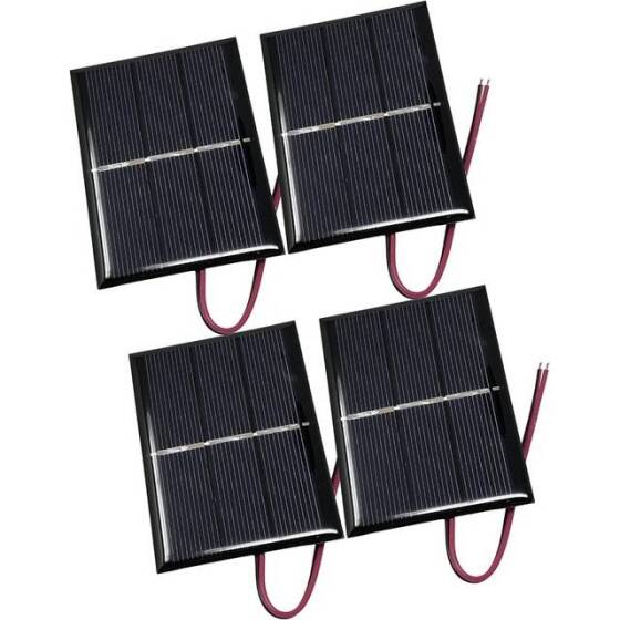 1V 500MA Günel Paneli - Solar Panel - Güneş Pili 15cm Kablolu 60x60mm - 1
