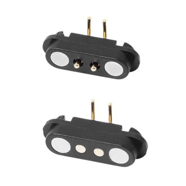 2 Pin 2.54mm 90C Pogo Pin Manyetik Konnektör Takımı - Görsu Elektronik