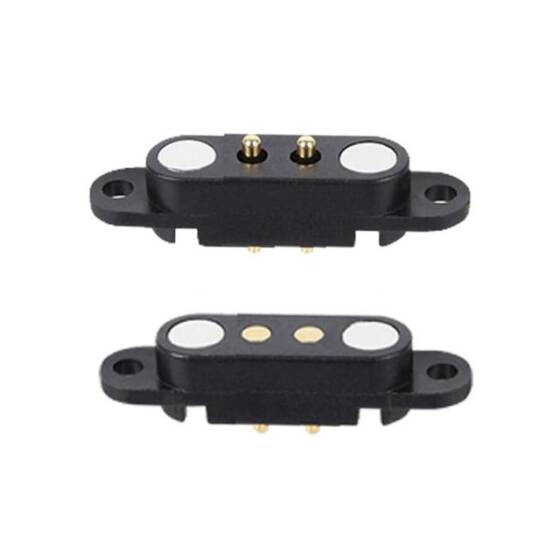 2 Pin 2.54mm Pogo Pin Manyetik Konnektör Takımı - Kulaklı - 1
