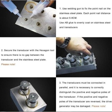 200KHz 20W Ultrasonik Temizleme Dönüştürücü - 3