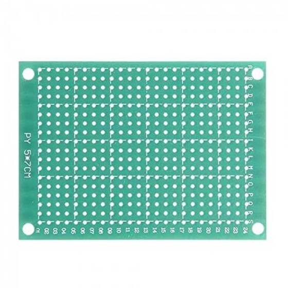 20x30cm Tek Yüzlü Delikli Pertinaks - Prototip PCB - 1