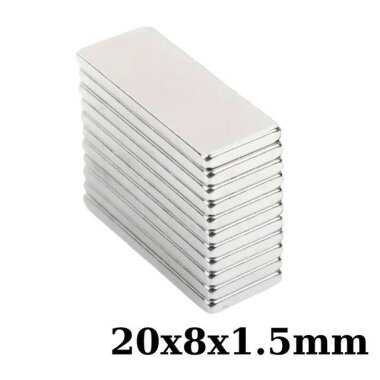 20x8x1.5mm Neodyum Güçlü Mıknatıs - Neodim Magnet - Görsu Elektronik