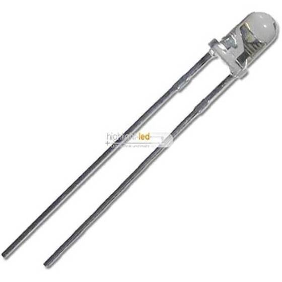 22-28V 3mm Şeffaf Yeşil LED 20cm Kablolu - 2