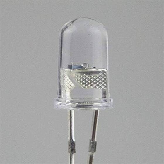 22-28V 5mm Su Şeffaf RGB Yavaş Flaşör LED Metal Led Yuvası Dahil 20cm Kablolu - 4