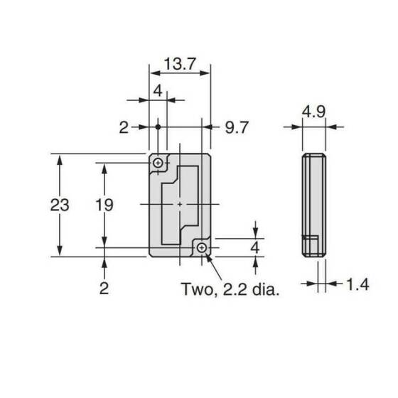 23x14 Reflektör / Mesafe Sensörleri Uyumlu - 2