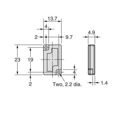 23x14 Reflektör / Mesafe Sensörleri Uyumlu - 2
