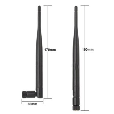 2.4G 5DB WIFI 110mm 90 Derece Ayarlanabilir SMA Erkek Anten - 2