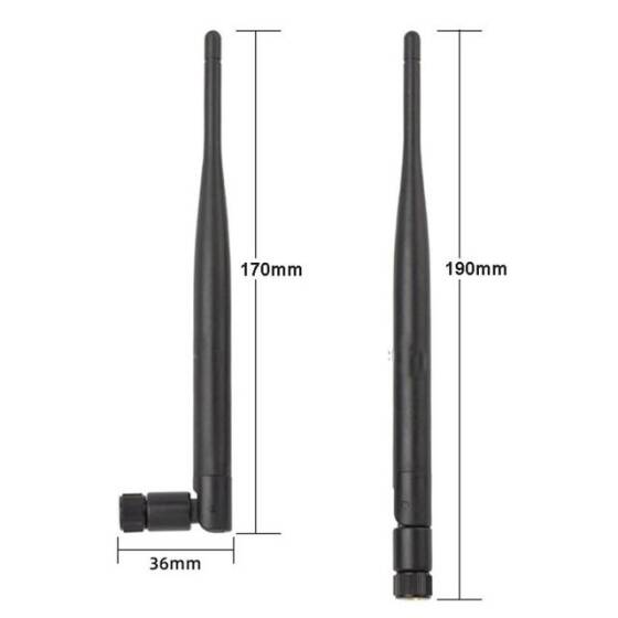 2.4G 5DB WIFI 110mm 90 Derece Ayarlanabilir SMA Erkek Anten - 2