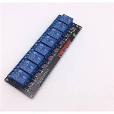 24V 8 Kanallı Düşük Seviye Röle Modülü - Işık Kaplinsiz - 1