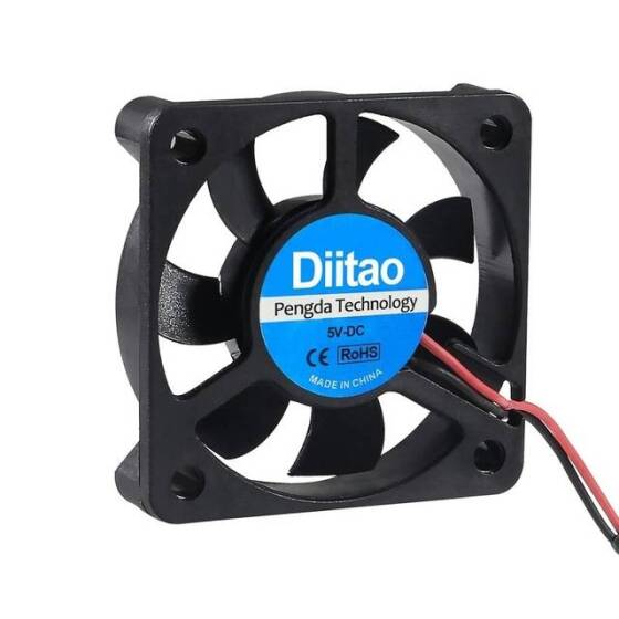 24V DC 5010 Yağ İçeren Fan-XH2-54-2P 12cm Kablo Boyutu:50x50x10mm - 2