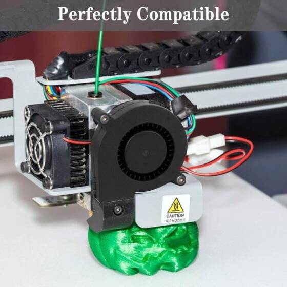 24V DC 5015 Yağ İçeren Fan-XH2-54-2P 30cm Kablo Boyutu:50x50x15mm - 2