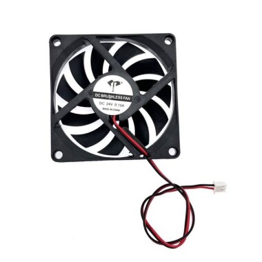 24V DC 8010 Çift Bilyalı Fan-XH2-54-2P 30cm Kablo Boyutu:80x80x10mm - 3