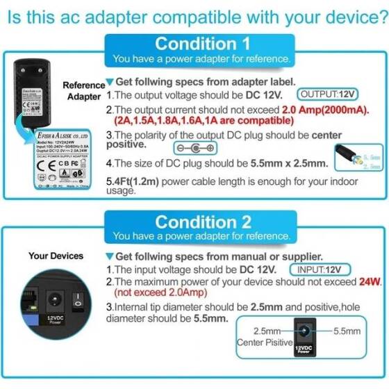 24W 12V 2A Ultra İnce Şerit Güç Kaynağı - 4