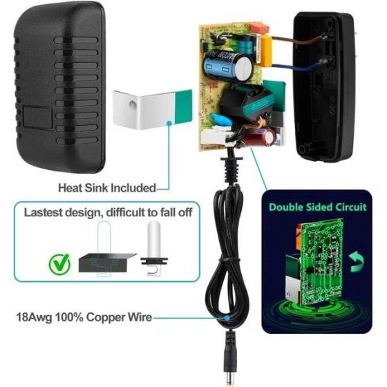 24W 12V 2A Ultra İnce Şerit Güç Kaynağı - 5