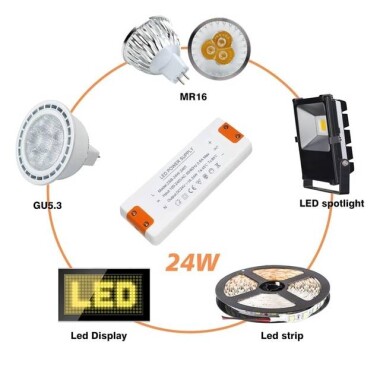 24W 1A 24V Led İçin Özel Sürücülü Güç Kaynağı - 3