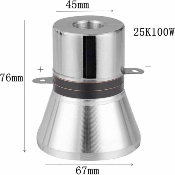 25KHz 100W Ultrasonik Temizleme Dönüştürücü - 2