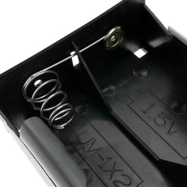 2'li LR20 Anahtarlı ve DC Jacklı Kapaklı Pil Yuvası - 4