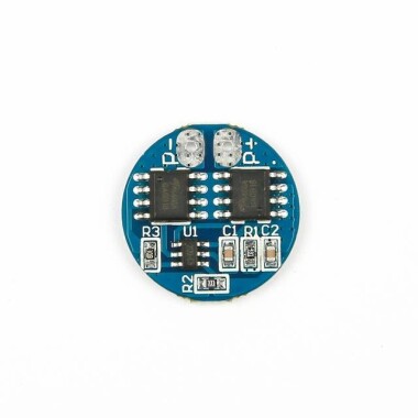 2S 8.4V Lityum Pil Koruma Kartı Yuvarlak 7.4V Aşırı Şarj - Aşırı Deşarj Koruması - 5A Çalışma Akımı - 7A Akım Limiti - 1