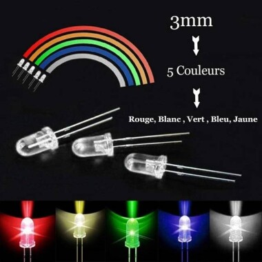 2V 20mA 3mm Yeşil Led 28mm Bacak Uzunluğu - 3