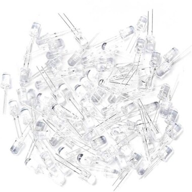 2V 20mA 5mm Pure Yeşil Düz Led 28mm Bacak Uzunluğu - 2