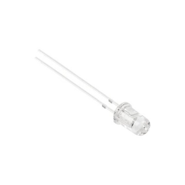 2V 20mA 5mm Şeffaf Kırmızı Led 28mm Bacak Uzunluğu - 2